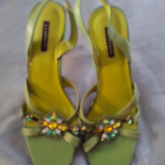 Rampage Shoes - Rampage Lime Green Strappy Heels